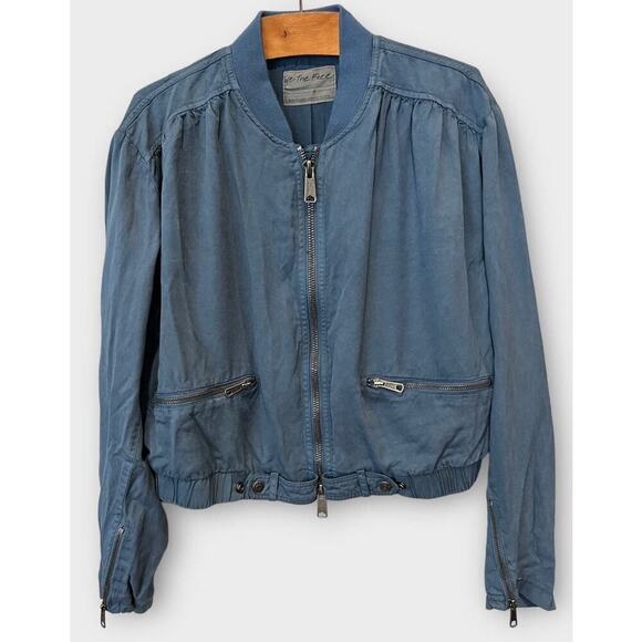 FREE PEOPLE Knock Out Siren Bomber Jacket Size Small - Picture 7 of 8